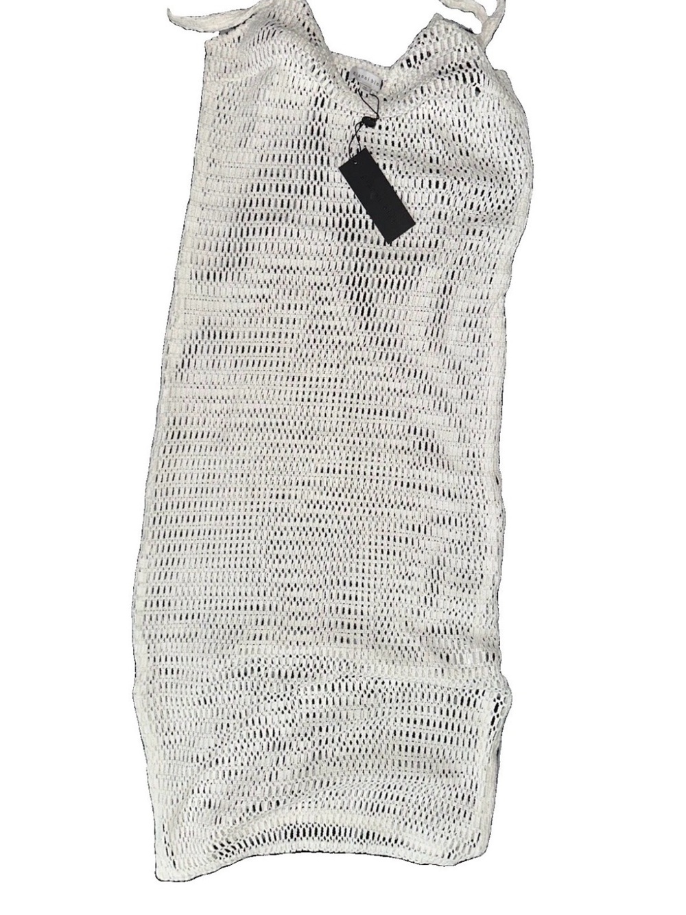 Womens Gianni Bini White Knit Mesh Coverup NWT size M- Lightweight Summer Layer